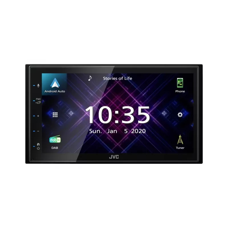 Recetor multimédia para automóvel JVC KW-M565DBT preto 200 W Bluetooth