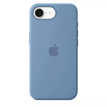 APPLE iPhone 16E – Capa de silicone – Azul inverno (MD3Q4ZM/A)