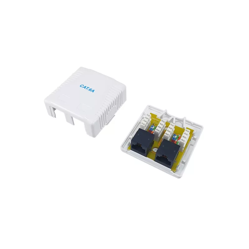 Caixa de superfície Equip 2 portas Cat.6A 61 mm x 29,6 mm x 59,1 mm