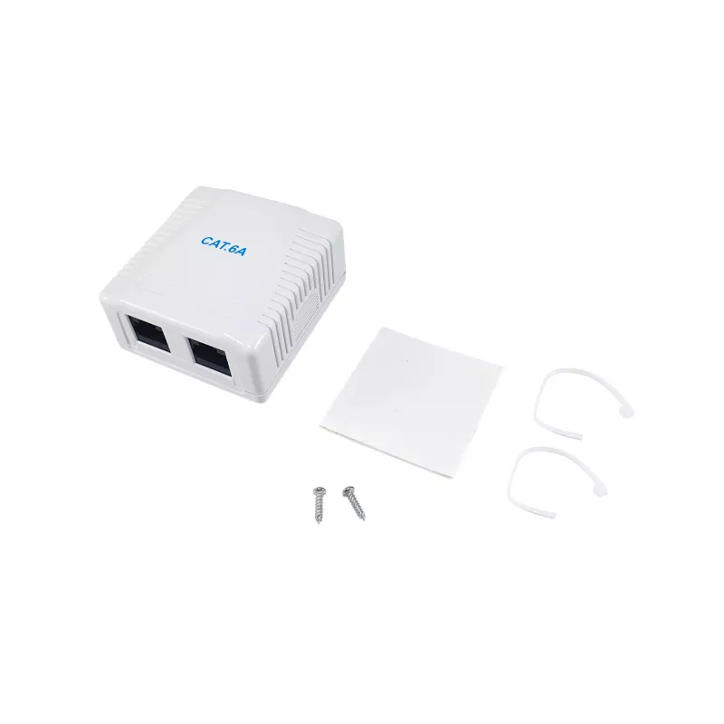 Caixa de superfície Equip 2 portas Cat.6A 61 mm x 29,6 mm x 59,1 mm