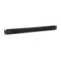 Painel de passagem de cabos Equip, preto (RAL 9005)