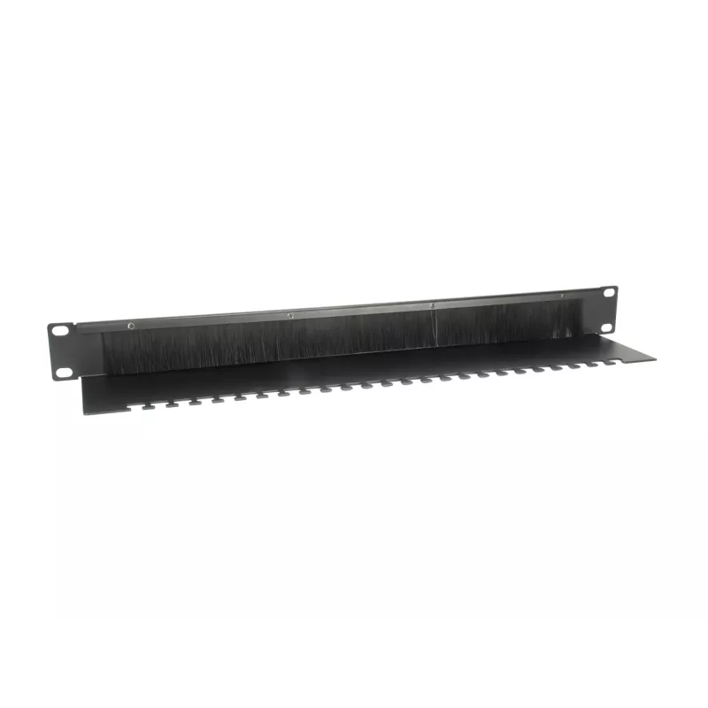 Painel de passagem de cabos Equip, preto (RAL 9005)