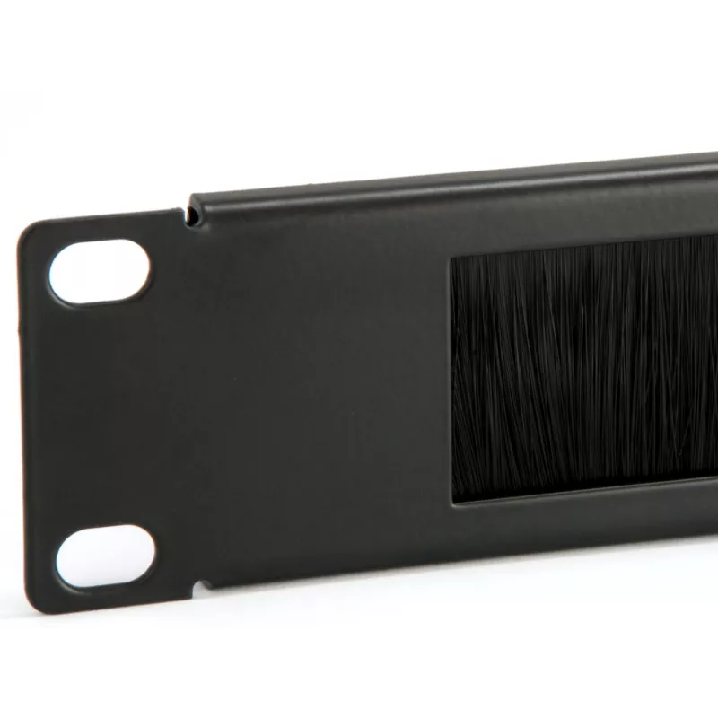 Painel de passagem de cabos Equip, preto (RAL 9005)