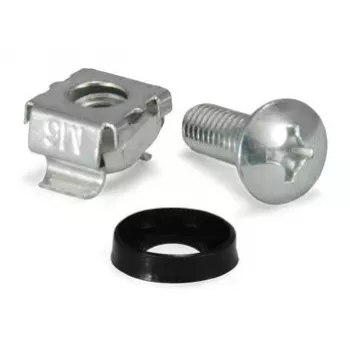 Conjunto de porcas gaiola e parafusos Equip M6, 20 conjuntos