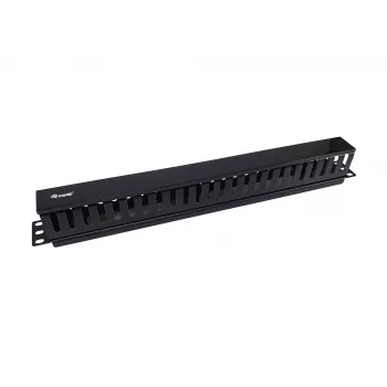 Equip Painel de gestão de cabos para montagem em rack 19 polegadas, preto