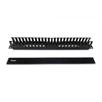 Equip Painel de gestão de cabos para montagem em rack 19 polegadas, preto