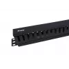 Equip Painel de gestão de cabos para montagem em rack 19 polegadas, preto