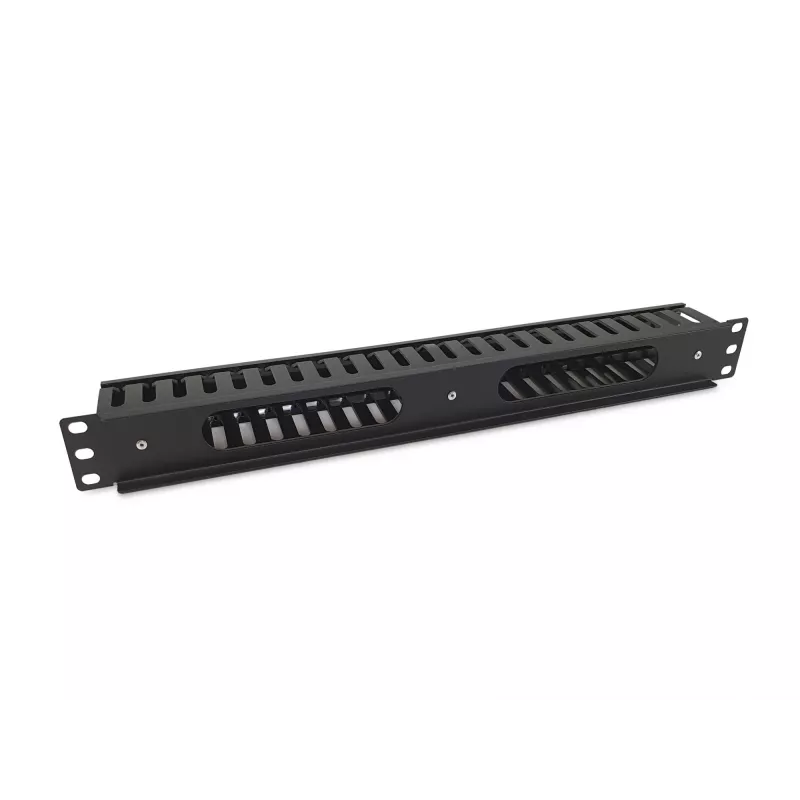 Equip Painel de gestão de cabos para montagem em rack 19 polegadas, preto