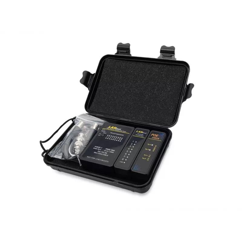 Equip Testador de cabos de rede, RJ45, BNC, PoE