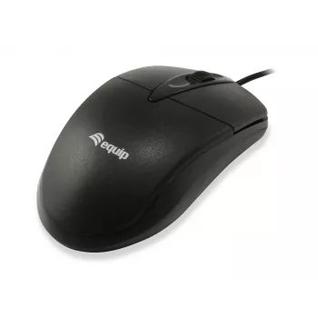 Equip 245102 Rato de escritório ambidestro USB Type-A ótico 1000 DPI