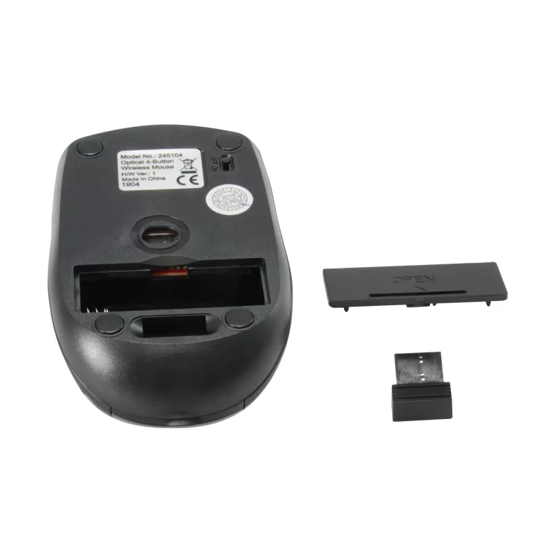 Equip 245104 Rato de viagem ambidestro RF sem fios ótico 1600 DPI