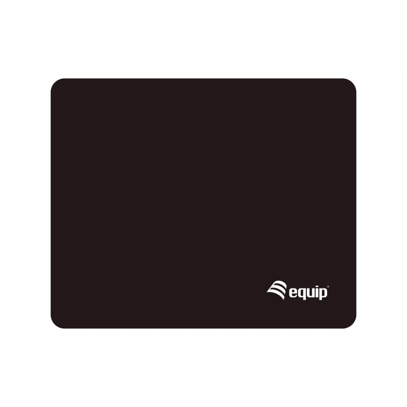 Equip Tapete de rato, preto, liso, nylon, borracha, base antiderrapante