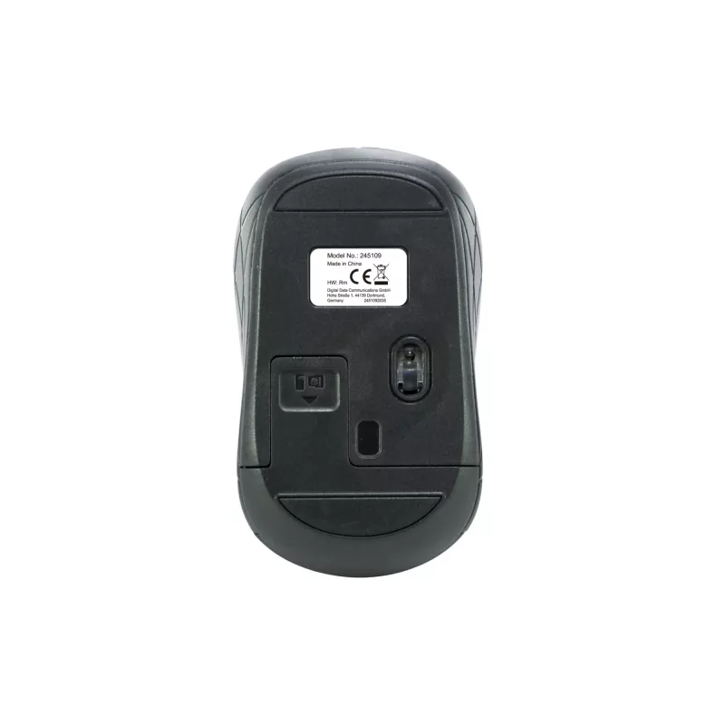 Equip Rato ótico mini sem fios, ambidestro, ótico, RF sem fios, 1600 DPI, cinzento