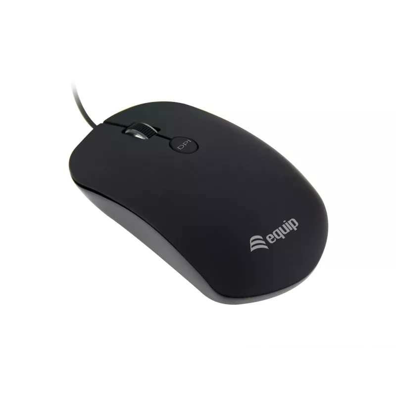 Equip Rato Comfort USB, ambidestro, ótico, USB Type-A, 1600 DPI, preto