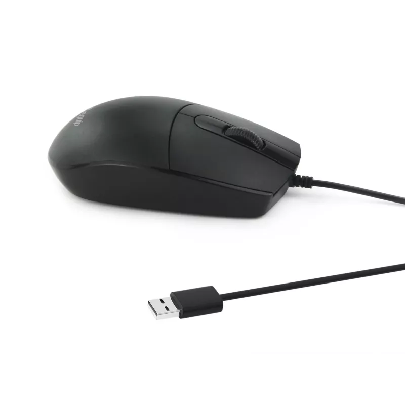Equip Rato USB Silent, ambidestro, ótico, USB Type-A, 1200 DPI, preto