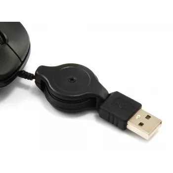 Equip 245103 Rato de viagem ambidestro USB Type-A ótico 1000 DPI