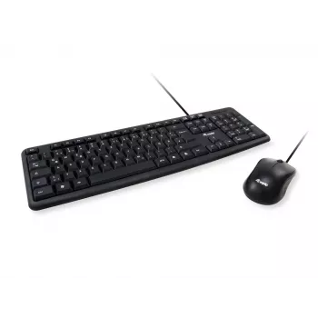 Equip 245203 Teclado com rato incluído escritório USB QWERTY italiano preto