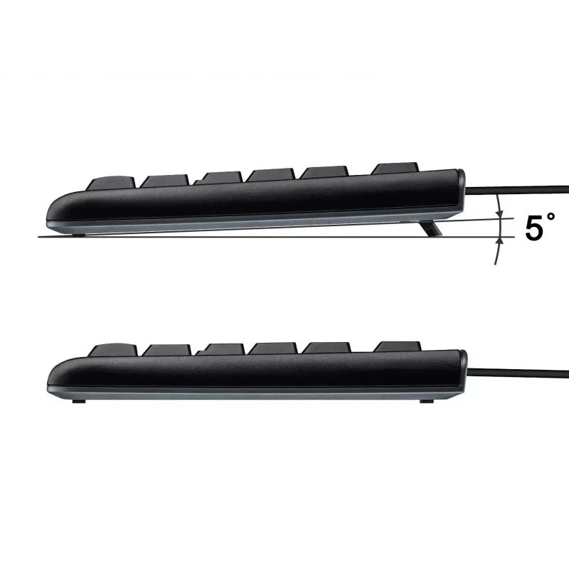 Equip 245213 Teclado escritório USB QWERTY italiano preto