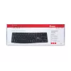 Equip Teclado USB com fios, layout US/internacional (QWERTY), tamanho completo (100%), com fios, USB, QWERTY, preto