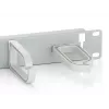 Painel de gestão de cabos para montagem em rack 19 polegadas Equip, cinzento-claro (RAL 7035)