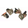 Rodízios giratórios Equip EZW-2 preto 60mm para armários Flex