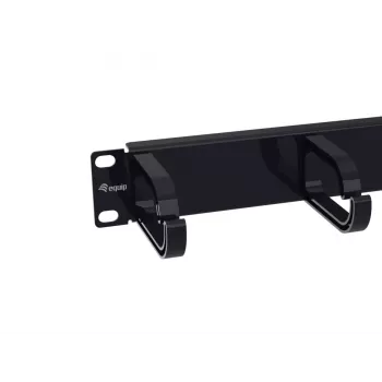Painel de gestão de cabos Equip 10 polegadas, 1U, preto