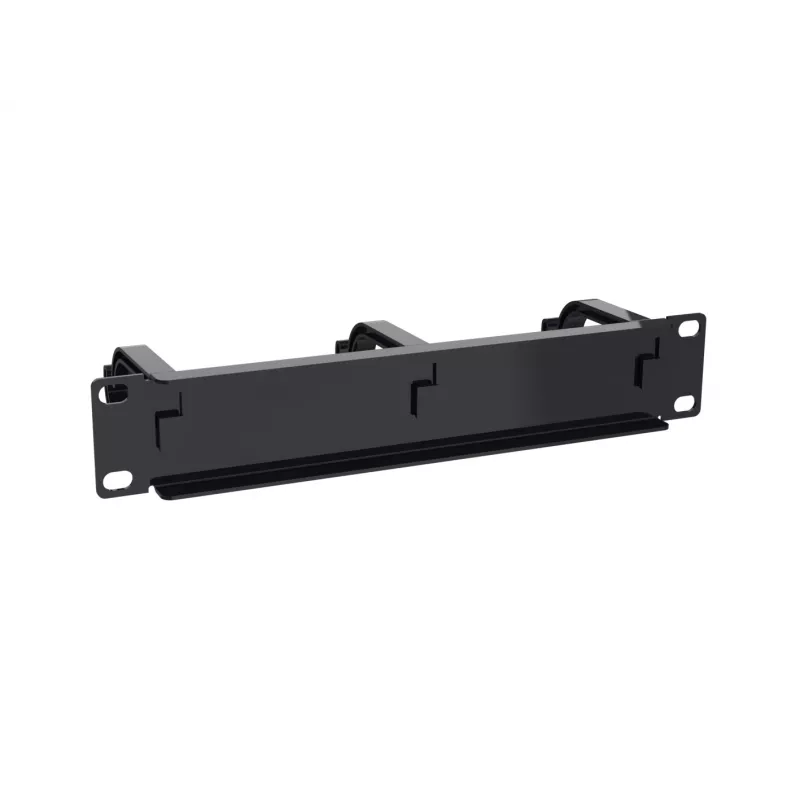 Painel de gestão de cabos Equip 10 polegadas, 1U, preto