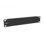 Painel cego Equip 10 polegadas 1U preto aço 25,4 mm de largura