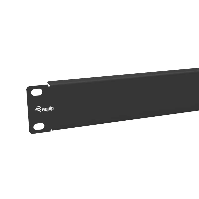 Painel cego Equip 10 polegadas 1U preto aço 25,4 mm de largura