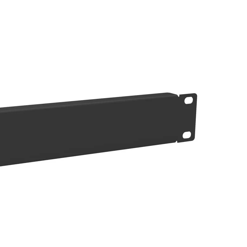 Painel cego Equip 10 polegadas 1U preto aço 25,4 mm de largura