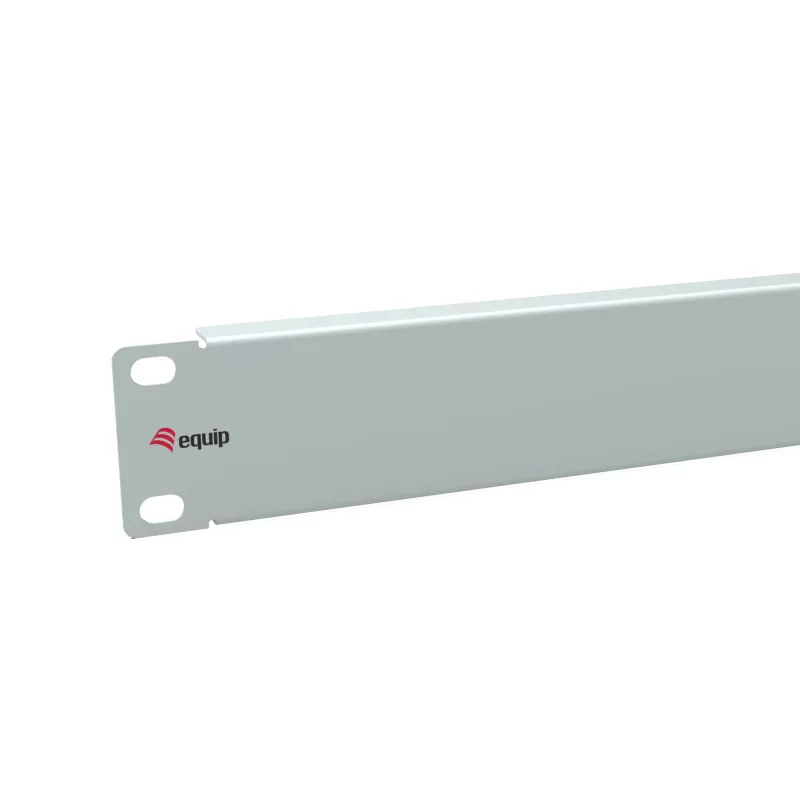 Painel cego Equip 10 polegadas 1U cinzento-claro aço 25,4 mm