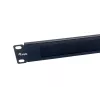 Painel de escovas Equip 10 polegadas 1U preto aço 25,4 mm de largura