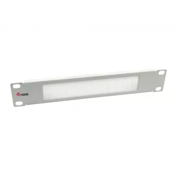 Painel de escovas Equip 10 polegadas cinzento-claro aço 1U