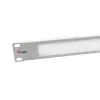 Painel de escovas Equip 10 polegadas cinzento-claro aço 1U