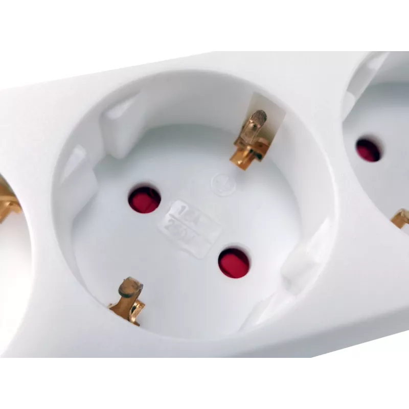 Extensão elétrica Equip 245552 1,5 m 6 tomadas AC para interior branco