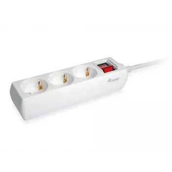 Distribuidor de energia Equip 245551 1,5 m 3 tomadas AC para interior branco