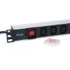 Unidade de distribuição de energia (PDU) Equip 333310 8 saídas AC 1U preto