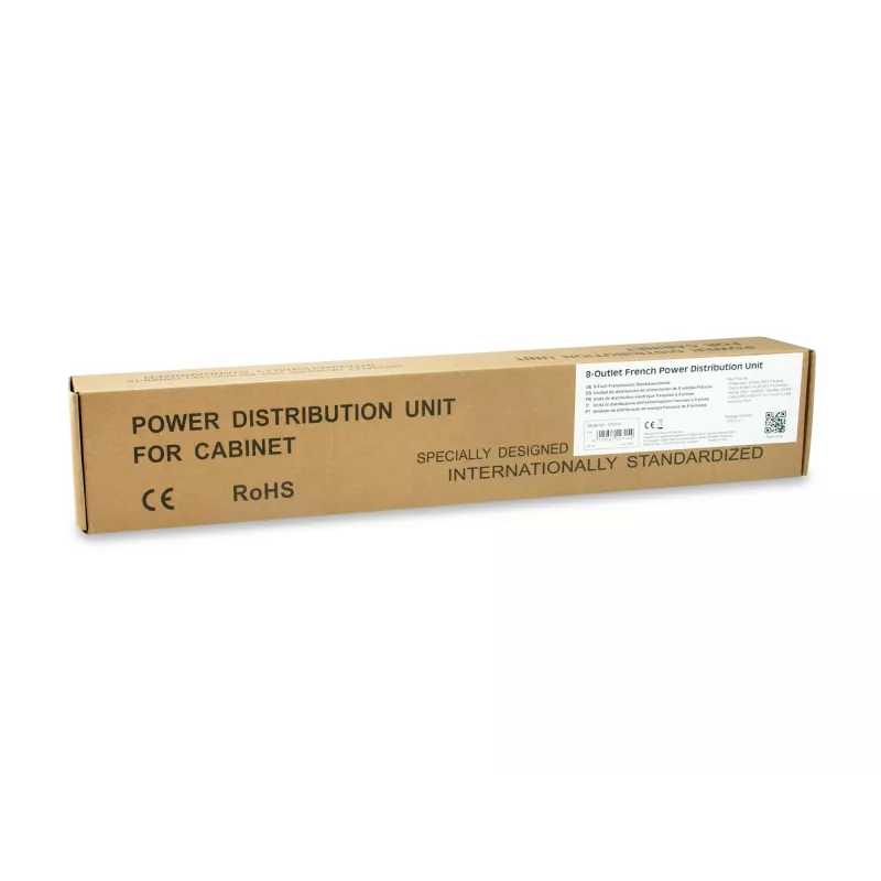 Equip 333313 unidade de distribuição de energia (PDU) 8 saídas AC 1HE preto, prateado