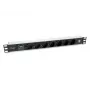 Unidade de distribuição de energia (PDU) Equip 333315 7 saídas AC 1U preto, prateado