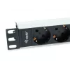 Unidade de distribuição de energia (PDU) Equip 333311 4 saídas AC 1U preto, prateado