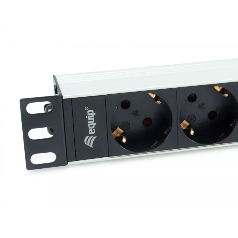 Unidade de distribuição de energia (PDU) Equip 333311 4 saídas AC 1U preto, prateado