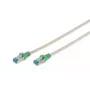 Cabo crossover DIGITUS – Cat 5e – SF/UTP – Snagless – Cu – 2 m – cinzento