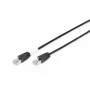 Cabo de patch para exterior DIGITUS – CAT6 – S/FTP – com bainha – Cu – 5m – bainha preta