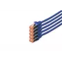 Cabo patch DIGITUS - CAT6 - S/FTP - Snagless - Cu - 10m - azul - pack de 5