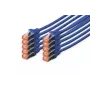 DIGITUS Cabo de rede CAT6 S/FTP, 2 m, cinzento, pack de 10