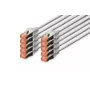 Cabo patch DIGITUS - CAT6 - S/FTP - Snagless - 50 cm - cinzento - pack de 10