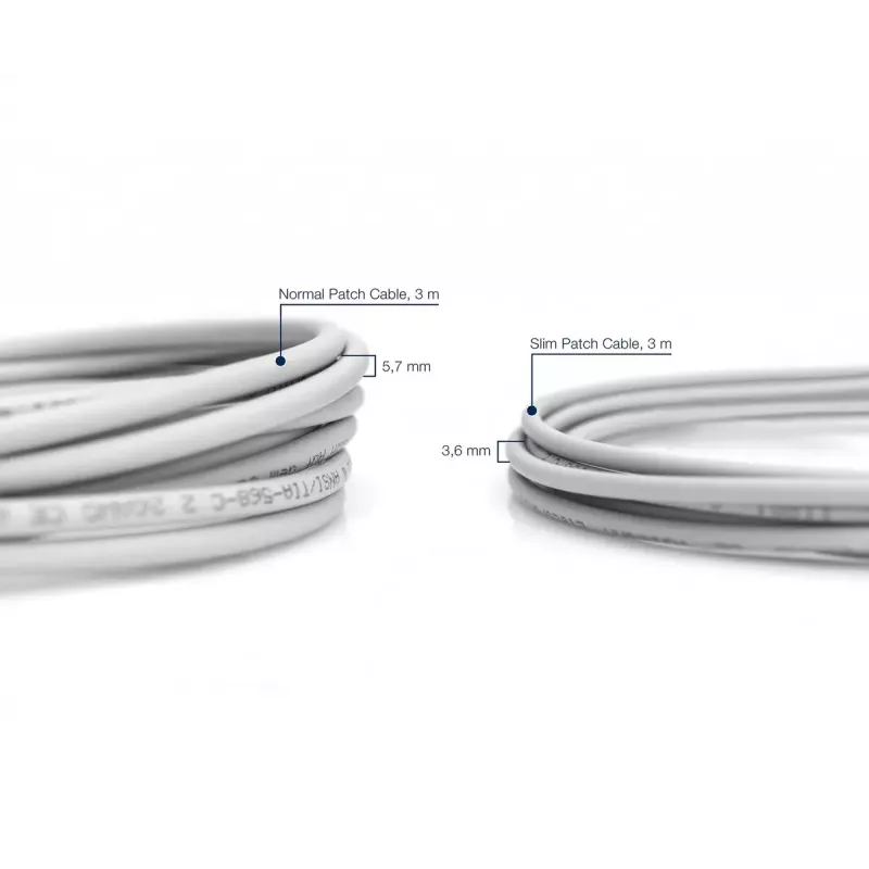 Cabo patch fino DIGITUS - CAT6 - U/UTP - Snagless - Cu - 2m - cinzento