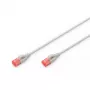 Cabo patch fino DIGITUS - CAT6 - U/UTP - Snagless - Cu - 2m - cinzento