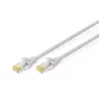Cabo de rede DIGITUS - CAT6a - S/FTP - Snagless - Cu - 2,5 m - cinzento