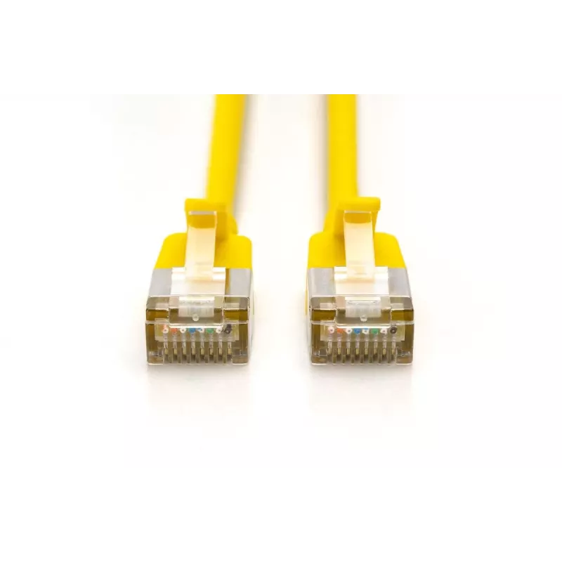Cabo de rede fino DIGITUS - CAT6A - F-FTP - 3 m - amarelo